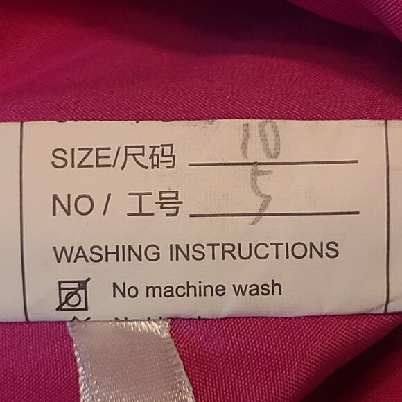 New Mother of the Bride (10) Fuchsia Chiffon Sleeveless Pleated Waist Midi Dress - Picture 10 of 10